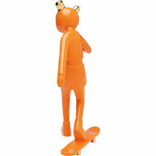 Figurka dekoracyjna SKATING ASTRONAUT 33 - pomarańczowy