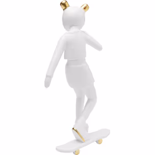 Figurka dekoracyjna SKATING ASTRONAUT 33 - biały