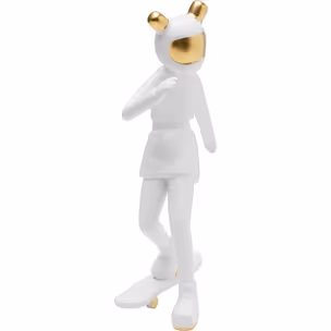 Figurka dekoracyjna SKATING ASTRONAUT 33 - biały