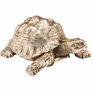 Figurka dekoracyjna TURTLE SMALL - złoty