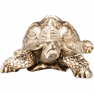 Figurka dekoracyjna TURTLE SMALL - złoty