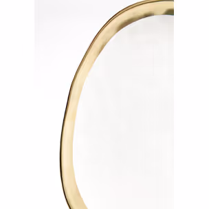 Talerz porcelanowy BELL 31 - biały/złoty