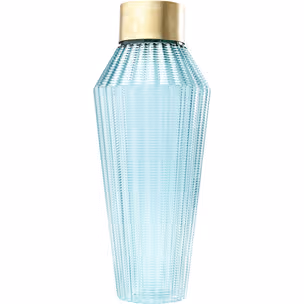 Wazon szklany BARFLY LIGHT BLUE 43 - jasnoniebieski/złoty