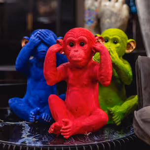 Skarbonka MONKEY MIZARU - niebieski