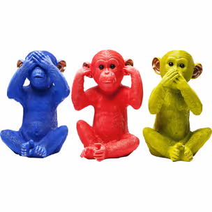 Skarbonka MONKEY MIZARU - niebieski