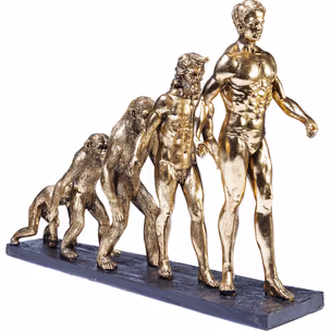 Figurka dekoracyjna EVOLUTION - złoty