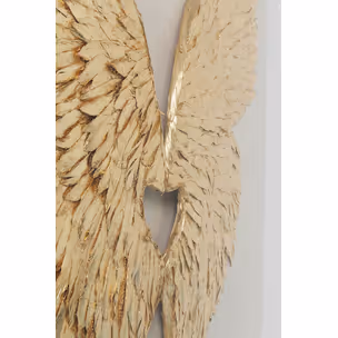 Dekoracja ścienna WINGS 120x120 - biały/złoty