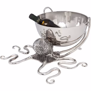Cooler do butelek OCTOPUS 46 - srebrny