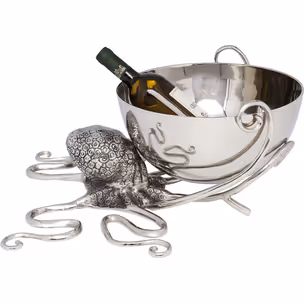 Cooler do butelek OCTOPUS 46 - srebrny