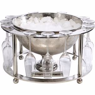 Cooler do butelek BUBBLY TIME - srebrny