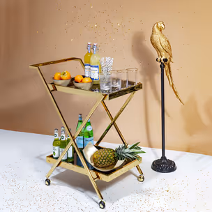 Dekoracja stojąca PARROT - złoty