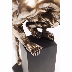 Figurka dekoracyjna NUDE MAN STAND - złoty/czarny