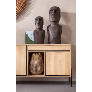 Figurka dekoracyjna EASTER ISLAND 80 cm - szary