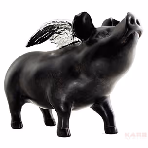 Skarbonka ROCKSTAR PIG - czarny
