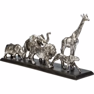 Figurka dekoracyjna ANIMAL JOURNEY - srebrny