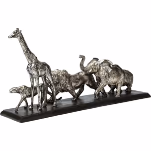 Figurka dekoracyjna ANIMAL JOURNEY - srebrny