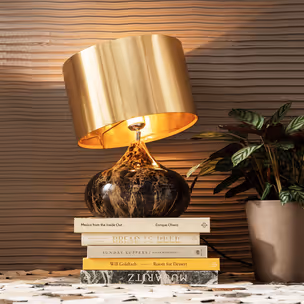 Lampa stołowa MAMO DELUXE - złoty/brązowy