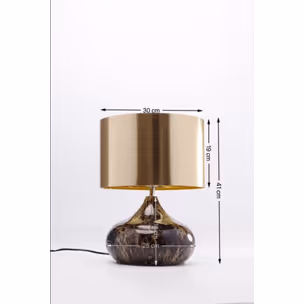 Lampa stołowa MAMO DELUXE - złoty/brązowy