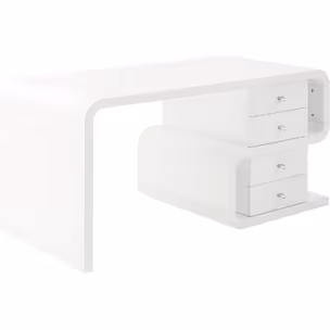 Biurko z szufladami SNAKE 150x70 - biały