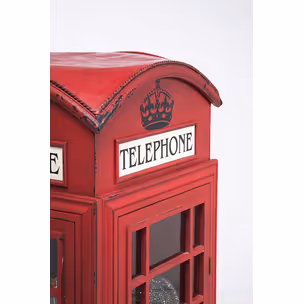 Witryna 3-drzwiowa LONDON TELEPHONE - czerwony