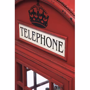 Witryna 3-drzwiowa LONDON TELEPHONE - czerwony