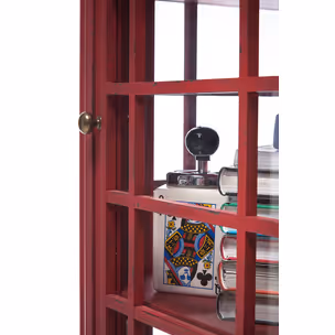 Witryna 3-drzwiowa LONDON TELEPHONE - czerwony
