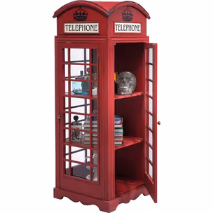 Witryna 3-drzwiowa LONDON TELEPHONE - czerwony