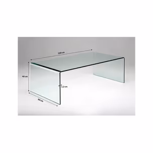 Ława CLEAR CLUB BASIC 120x60 - transparentny
