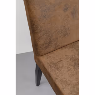 Krzesło tapicerowane CASUAL - brąz vintage/czarny