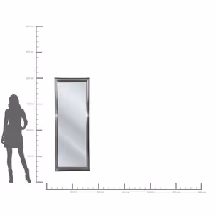 Lustro wiszące FRAME EVE 90x180 - srebrny