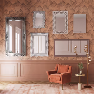 Lustro wiszące ROYAL RESIDENCE 104x203 - srebrny