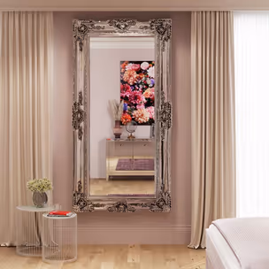 Lustro wiszące ROYAL RESIDENCE 104x203 - srebrny