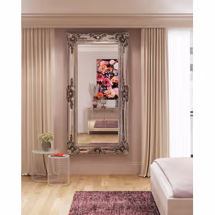 Lustro wiszące ROYAL RESIDENCE 104x203 - srebrny