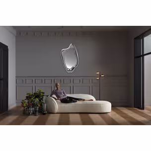 Lustro wiszące HOLOGRAM 68x117 - srebrny