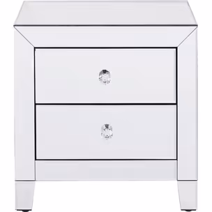 Szafka nocna 2-szufladowa LUXURY - lustrzany