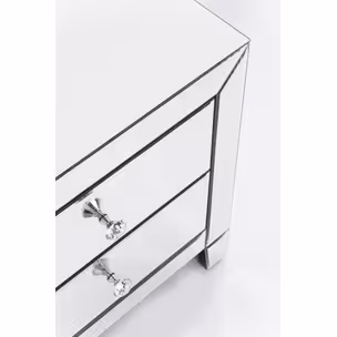 Szafka nocna 2-szufladowa LUXURY - lustrzany