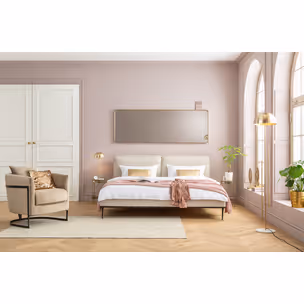 Lustro wiszące CURVE 70x200 - mosiądz
