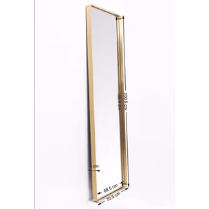 Lustro wiszące CURVE 70x200 - mosiądz