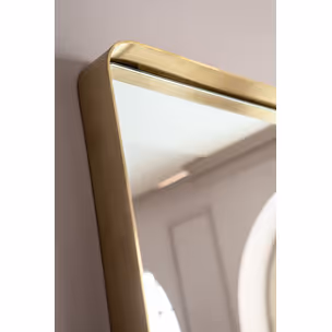 Lustro wiszące CURVE 70x200 - mosiądz