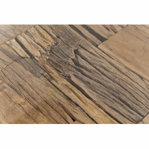 Stół z drewna z recyklingu RUSTICO 200x90 - naturalny/srebrny