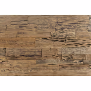Stół z drewna z recyklingu RUSTICO 200x90 - naturalny/srebrny