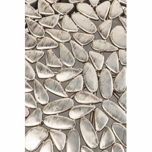 Zestaw 2 stolików PEBBLES DELUXE - srebrny