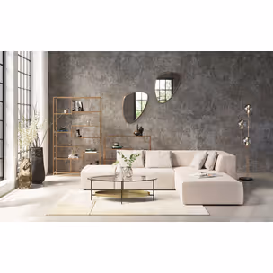 Lustro wiszące JETSET 56x83 - złoty