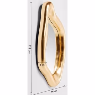 Lustro wiszące HOLOGRAM 76x119 - złoty
