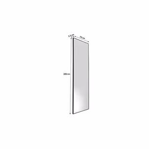 Lustro wiszące BELLA 70x200 - czarny