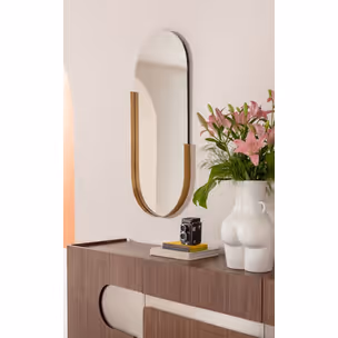 Lustro wiszące HIPSTER OVAL 50x114 - złoty