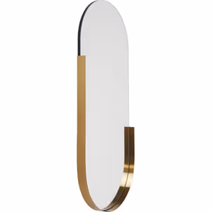 Lustro wiszące HIPSTER OVAL 50x114 - złoty