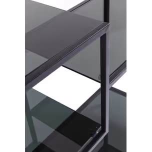 Regał LOFT 115x100 - czarny