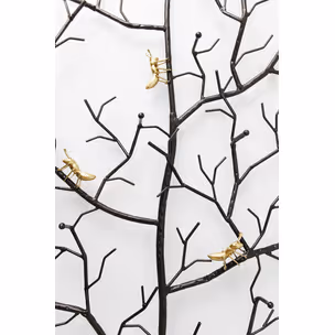 Wieszak ścienny ANTS ON A TREE - czarny