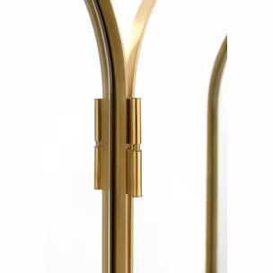 Parawan lustrzany 3-panelowy CURVE - złoty